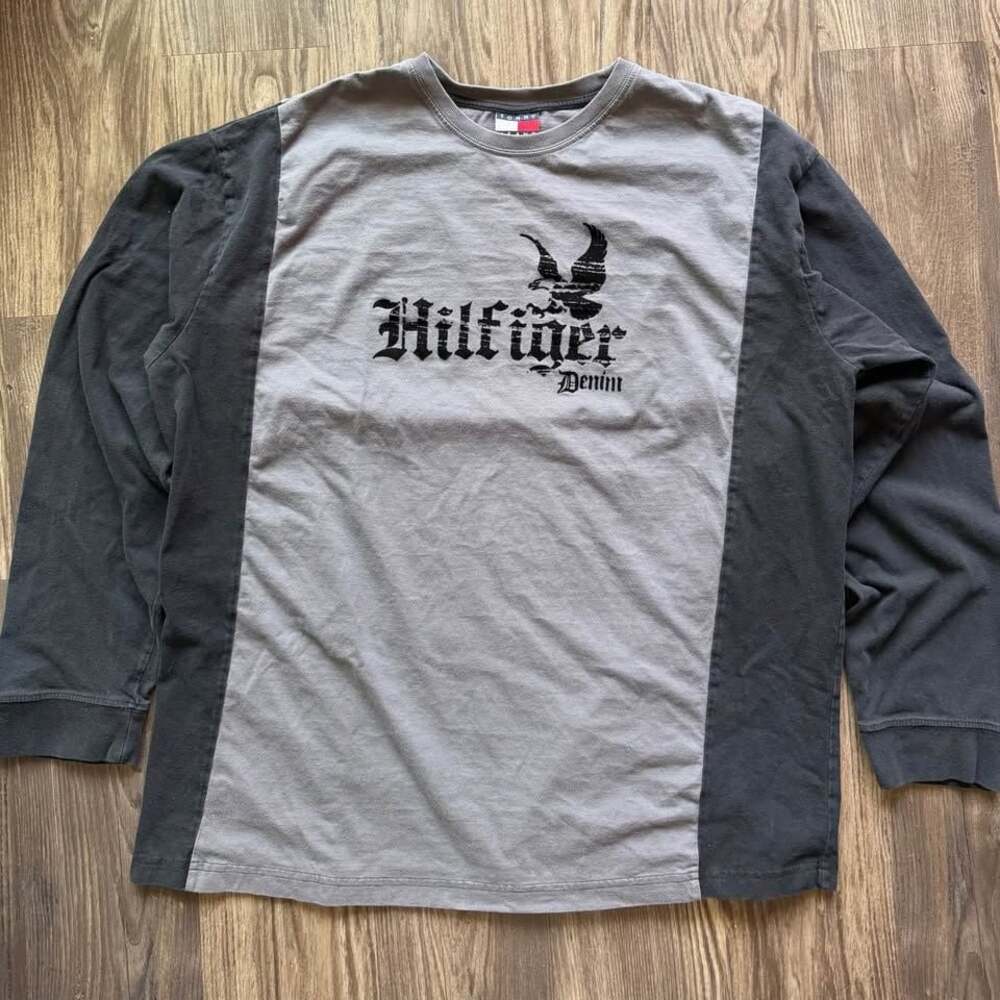 Vintage Tommy Hilfiger Denim Shirt Eagle Graphic